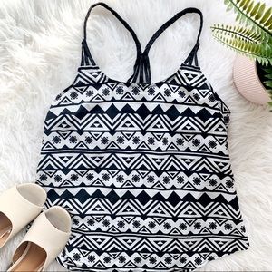 Black and white tank top